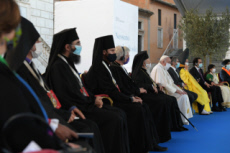 Cérémonie interreligieuse pour la paix, organisée à Rome, Italie.