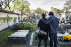 Fête de la Toussaint, cimetière.
