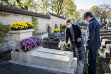 Fête de la Toussaint, cimetière.