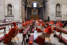 Messe célébrée par le pape François en présence des nouveaux cardinaux créés.