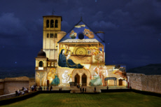 Nativité de Giotto, sur la façade de la basilique Saint-François à Assise.