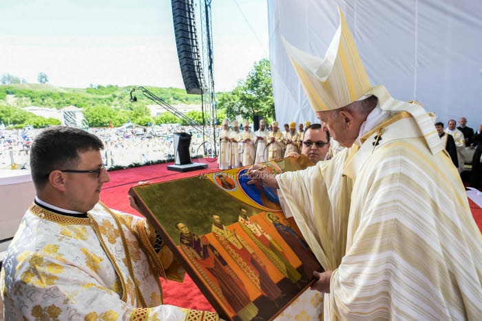Voyage du pape François en Roumanie.