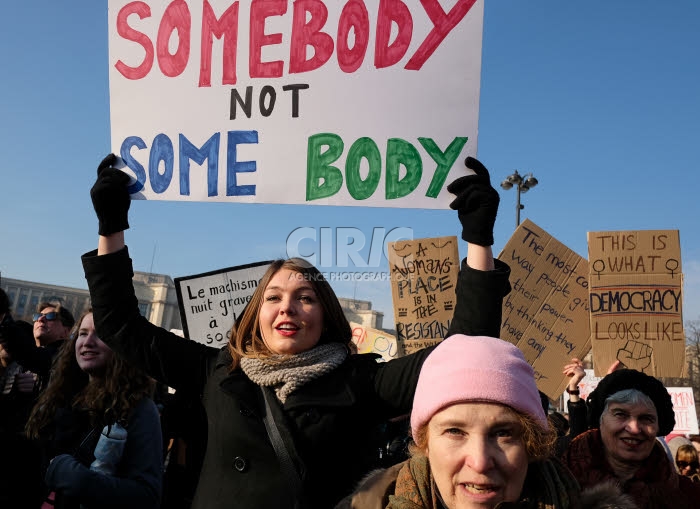 Marche des femmes contre les propos misogynes de Donald TRUMP