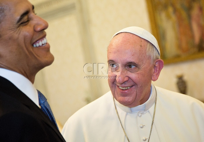 François et Barack Obama au Vatican