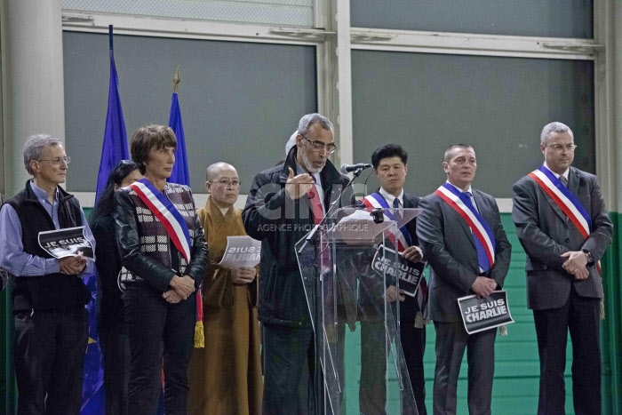 Hommage aux victimes de Charlie Hebdo à Bussy-Saint-Georges