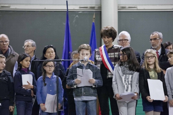 Hommage aux victimes de Charlie Hebdo à Bussy-Saint-Georges