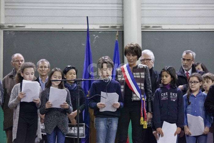 Hommage aux victimes de Charlie Hebdo à Bussy-Saint-Georges