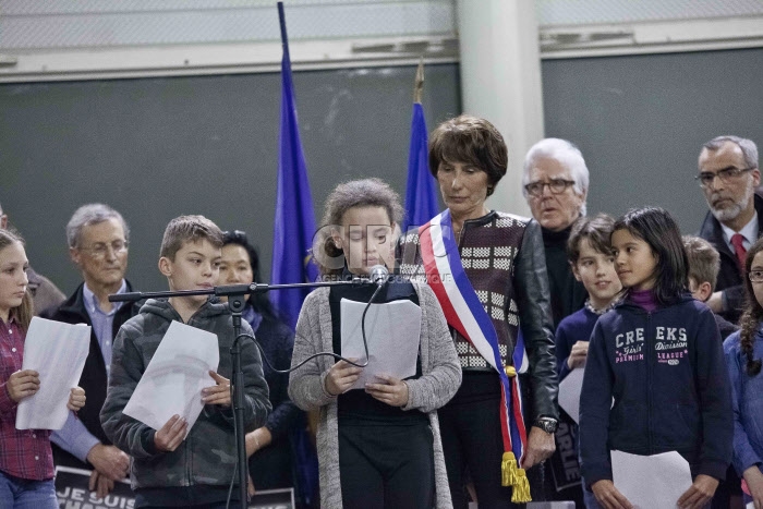 Hommage aux victimes de Charlie Hebdo à Bussy-Saint-Georges
