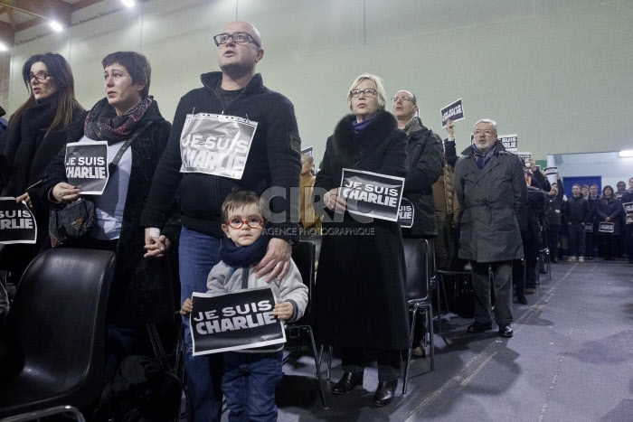 Hommage aux victimes de Charlie Hebdo à Bussy-Saint-Georges