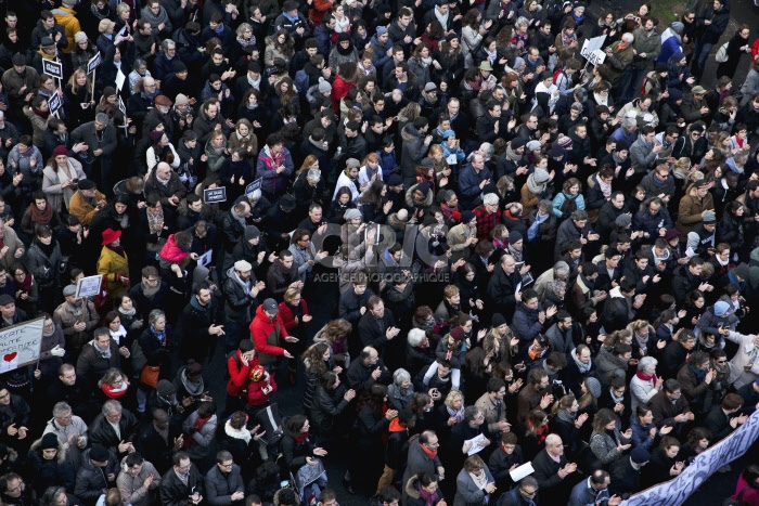 Rassemblement républicain suite aux attentats terroristes