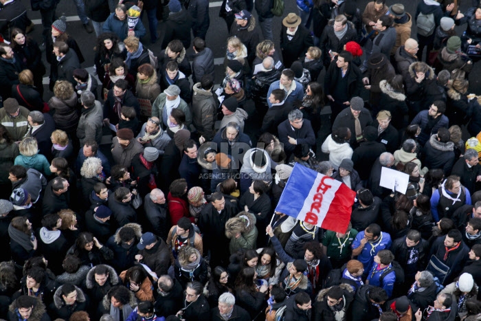 Rassemblement républicain suite aux attentats terroristes