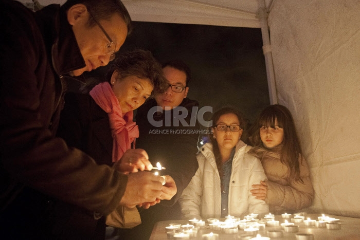Hommage aux victimes de Charlie Hebdo à Bussy-Saint-Georges