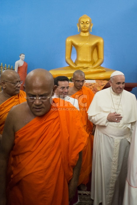 Le pape François rencontre des bouddhiste du Sri Lanka