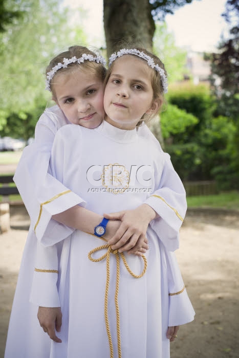 Première communion de Nell et Wiktoria