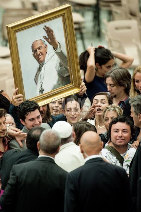 Tableau représentant le pape François
