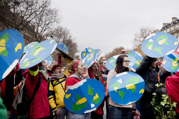 Manifestation justice climatique COP 21