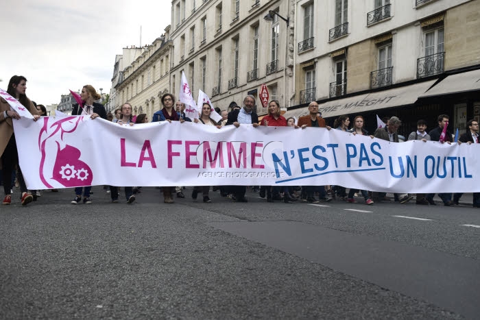 Manif pour Tous, manifestation pour soutenir le projet de loi anti-GPA