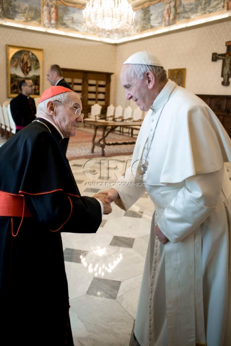 February 9, 2017 : Pope Francis meets Consultors of the Commission for Religious Relations with Muslims, at the Vatican.