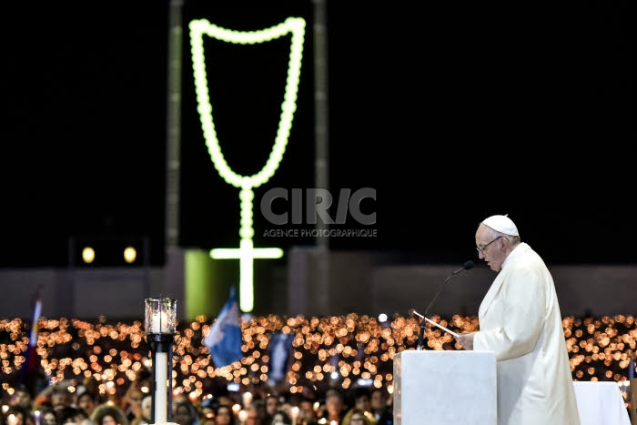 Voyage apostolique du pape François à Fatima.
