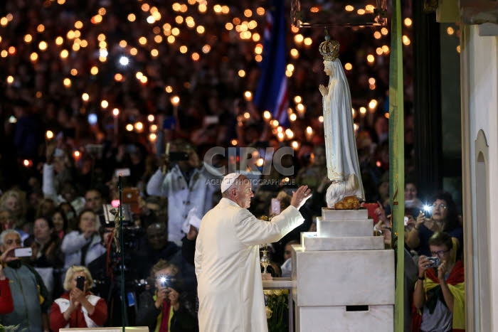 Voyage apostolique du pape François à Fatima.