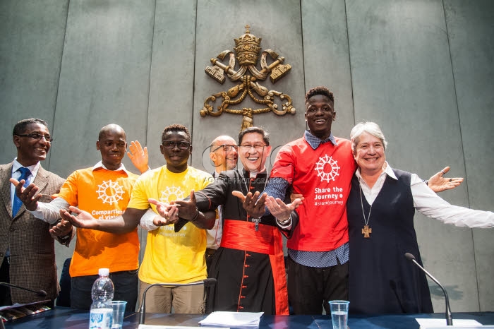 September 27, 2017 : Press conference was held to present the international campaign of Caritas Internationalis, “Share the Journey”, which has the aim of promoting the culture of encounter through the sharing of the journey of migrants and refugees.