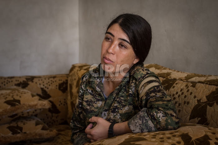 Rojda FELAT, commandante des Forces démocratiques syriennes.