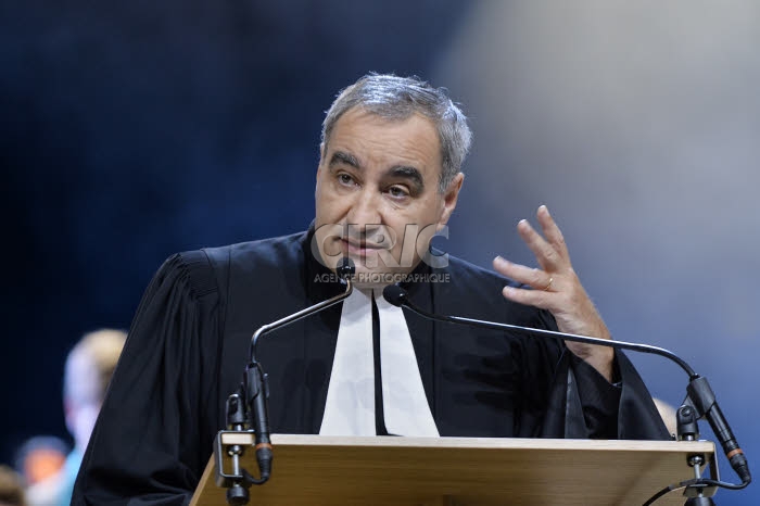 Protestants en fête à Strasbourg, France.