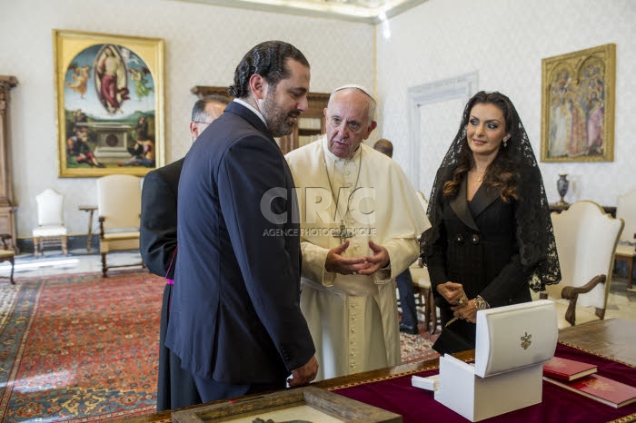 Le pape François rencontre en audience privée Saad HARIRI
