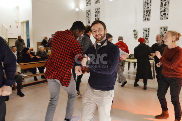 1ère journée mondiale des pauvres, paroisse St Jean Baptiste de Belleville à Paris