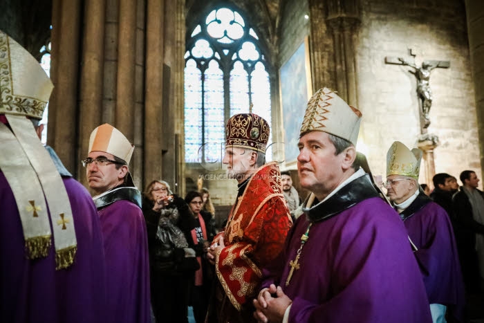 Evêques lors de la messe d'action de grâce.