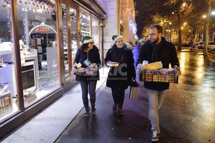 Maraude de Noël du Secours Populaire Français