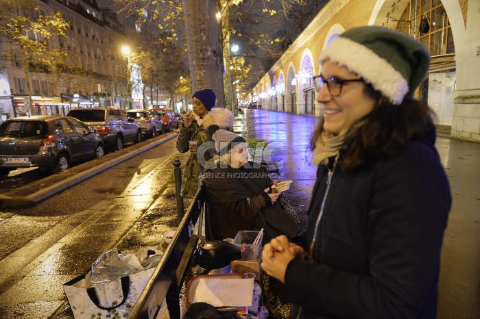 Maraude de Noël du Secours Populaire Français