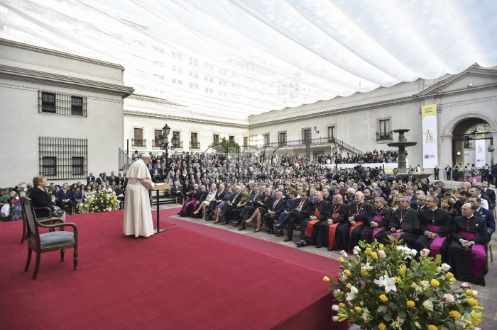 Voyage apostolique du pape François au Chili.