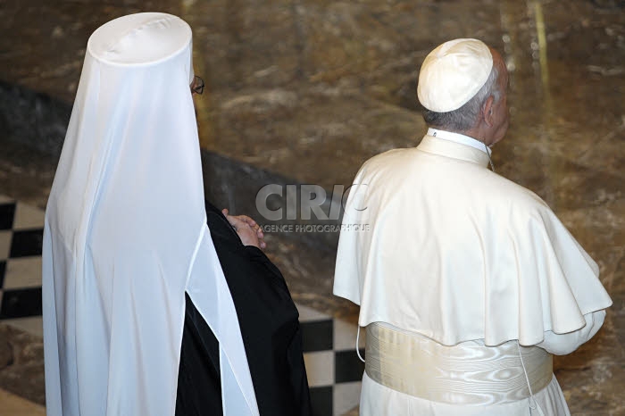 Le pape François et Mgr Svjatoslav SHEVCHUK, primat de l’Église grecque-catholique d’Ukraine