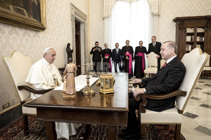 Le président turc Recep Tayyip ERDOGAN reçu au Vatican.