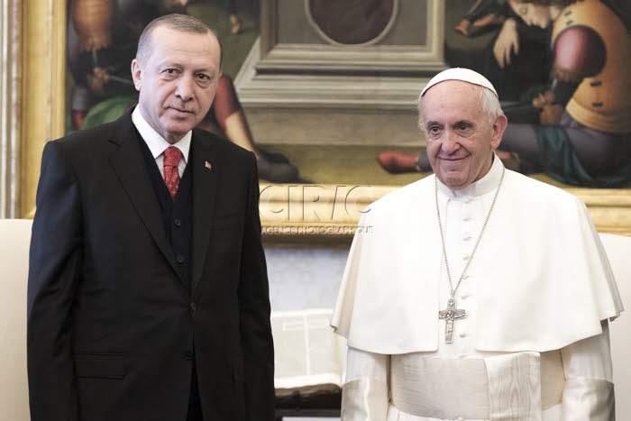 Le président turc Recep Tayyip ERDOGAN reçu au Vatican.