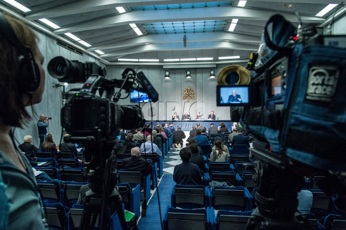 Salle de presse du Saint-Siège.