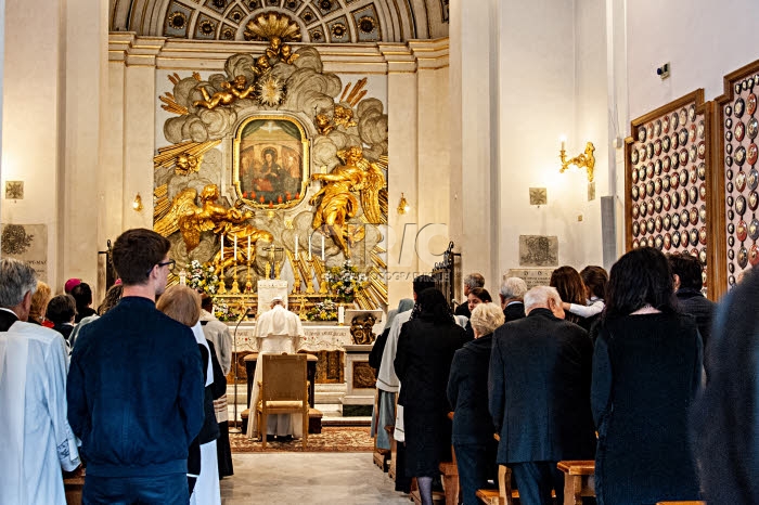 Le Pape François ouvre le mois de Marie à Rome, Italie.