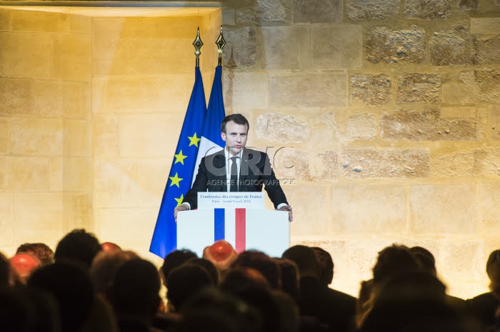 Le président de la République, Emmanuel MACRON, invité par la CEF.