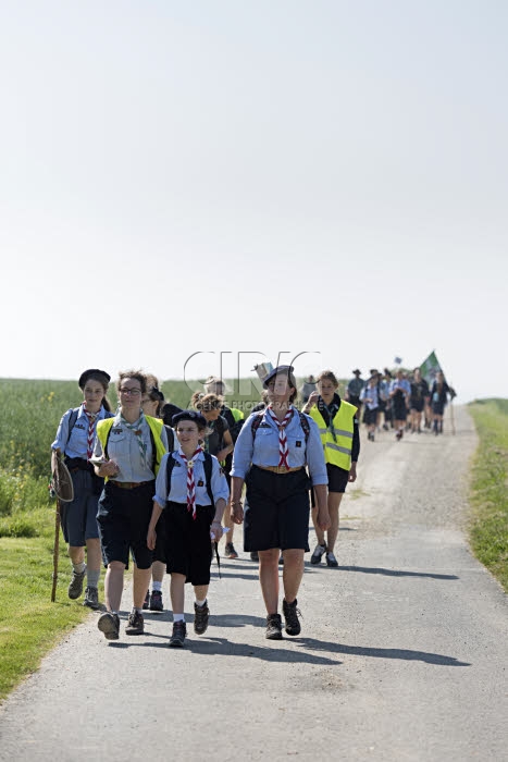 Meaux, pèlerinage inter-scout pour la paix.