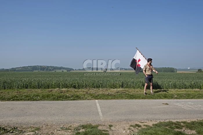 Meaux, pèlerinage inter-scout pour la paix.