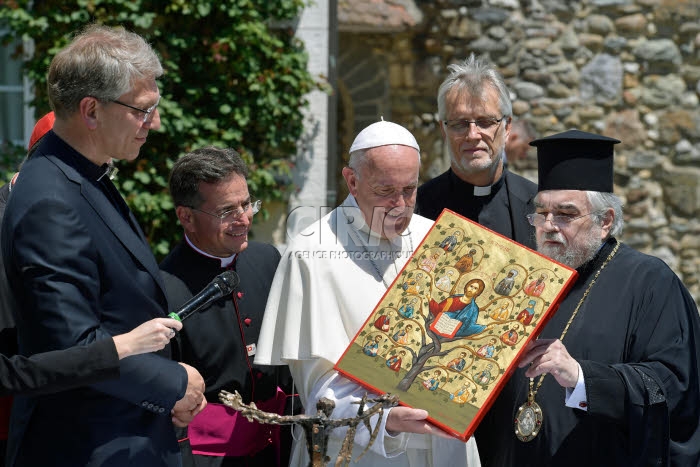 Voyage apostolique du pape François en Suisse.