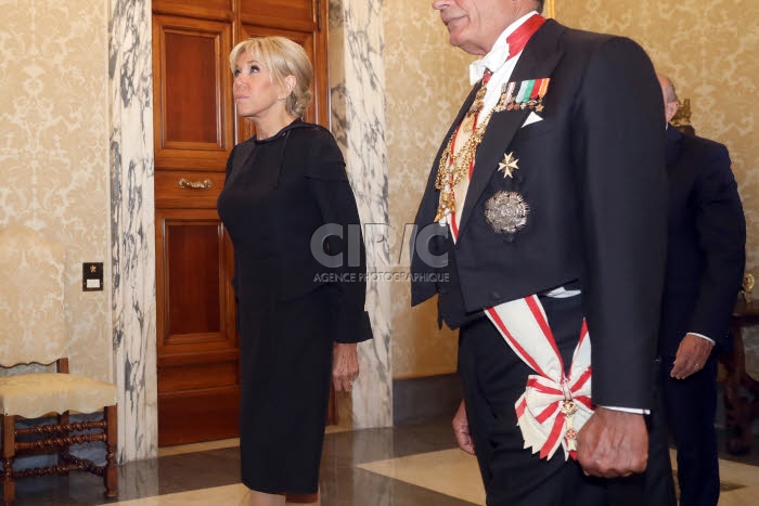 Arrivée de Brigitte MACRON au Vatican