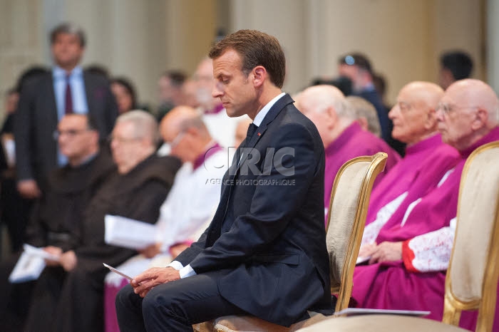 Le président Emmanuel MACRON à la Basilique Saint Jean de Latran à Rome