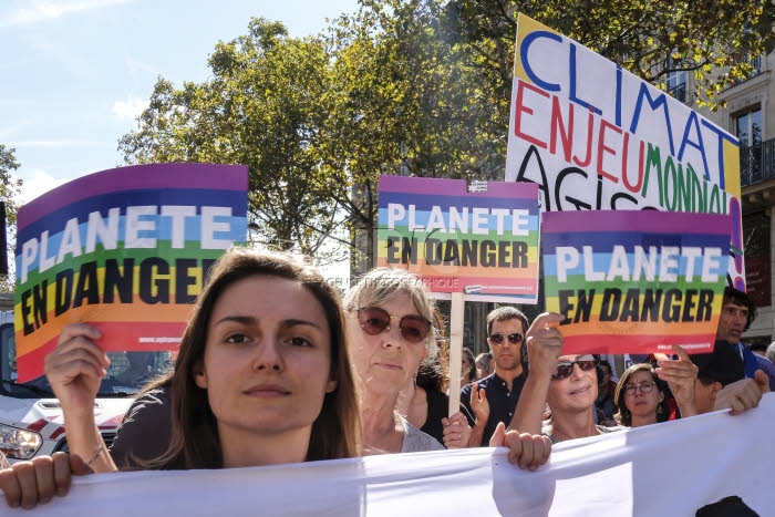 Marche pour le climat à Paris.