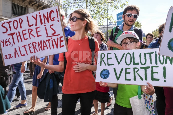 Marche pour le climat à Paris.