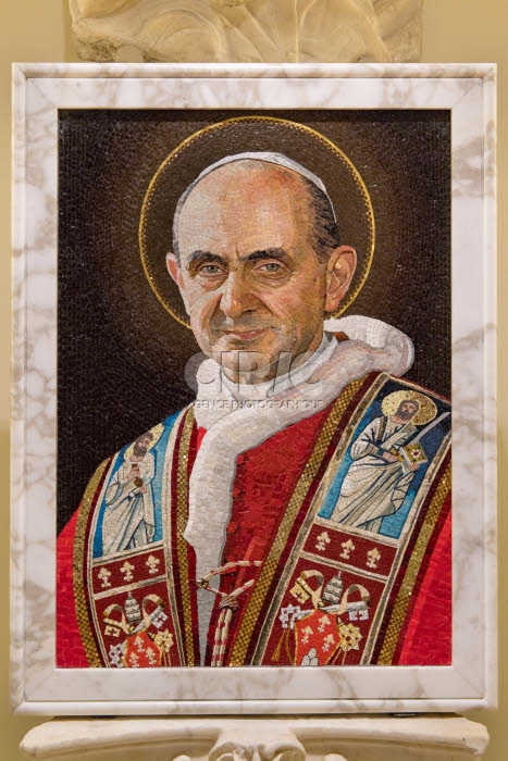 Tombe de saint Paul VI dans les Grottes vaticanes.