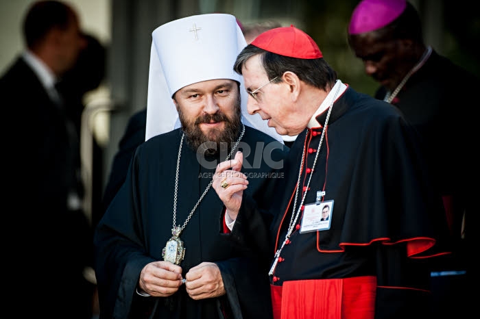 Le métropolite HILARION OF VOLOKOLAMSK et le Card. Kurt KOCH.