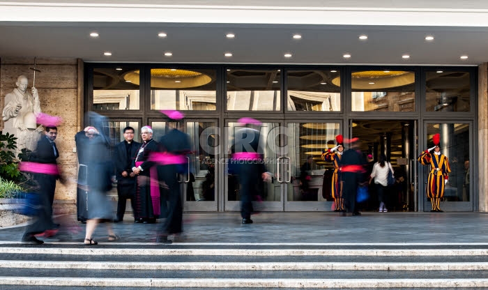Synode des évêques au Vatican. Arrivée des évêques.