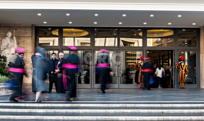 Synode des évêques au Vatican. Arrivée des évêques.